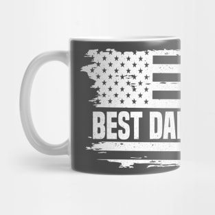 Best Dad Ever With US American Flag Fathers Day Mug